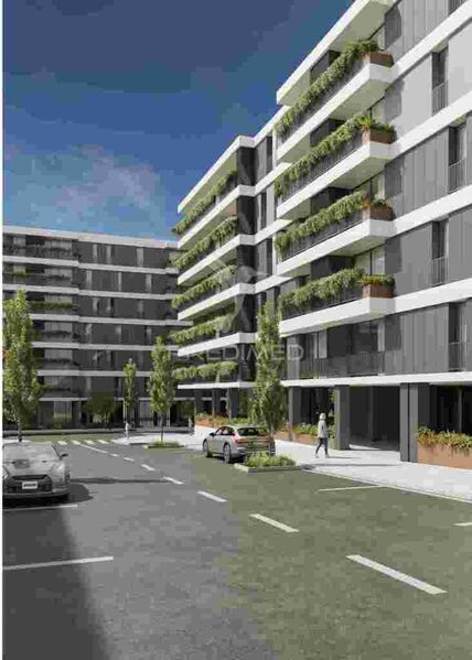 апартаменты T1 Paranhos Porto - веранда, гаражное место, сад, гараж, детская площадка, закрытый кондоминиум, веранды, сады