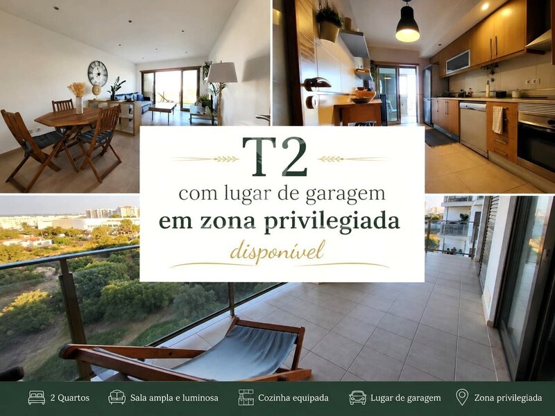 Apartamento em excelente estado T2 Portimão - ar condicionado, vaga de garagem, churrasqueira, garagem, varanda