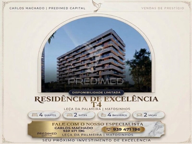 Exclusivo T4 em leça da palmeira