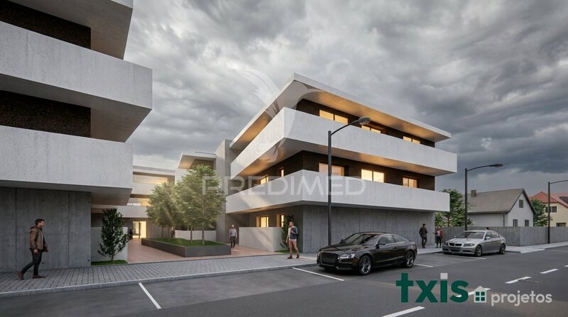 Apartment new in the center 3 bedrooms Paderne Albufeira - lots of natural light, balcony, fireplace, garage, parking space