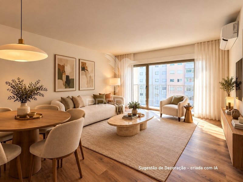 Appartement T1 nouvel Santa Clara Lisboa - balcon, jardins, aire de jeux, climatisation, beaucoup de lumière naturelle