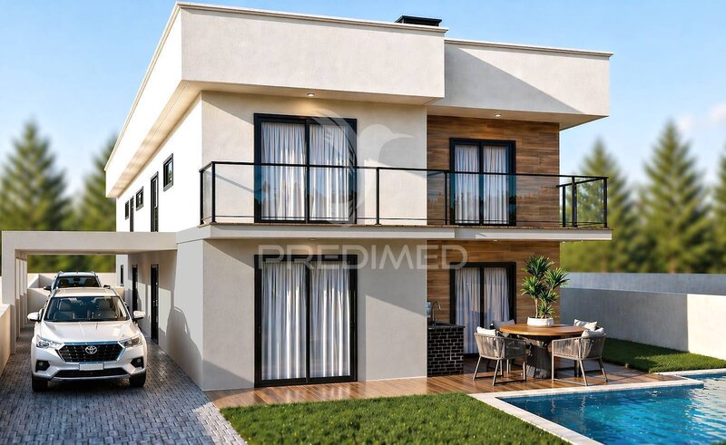 Casa V4 Moderna Fernão Ferro Seixal - jardim, varandas, isolamento térmico, bbq, ar condicionado, vidros duplos, painel solar, piscina