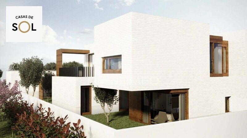 дом V4 новые Esgueira Aveiro - гараж, экипированная кухня, система кондиционирования, сады, терраса