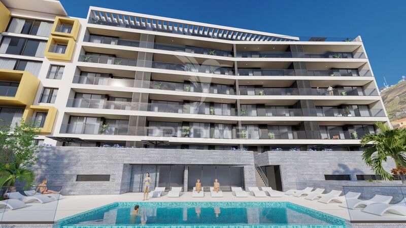 Apartamento Moderno T3 São Martinho Funchal - piscina, ar condicionado, varandas, vidros duplos, garagem, cozinha equipada, condomínio fechado, arrecadação