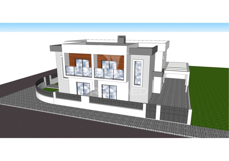 House new 4 bedrooms Fernão Ferro Seixal - balcony, barbecue, air conditioning, balconies, solar panels