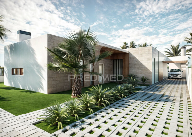 Moradia Moderna em construção V3 Castelo (Sesimbra) - piscina, lareira, bbq, vidros duplos, painel solar, piso radiante