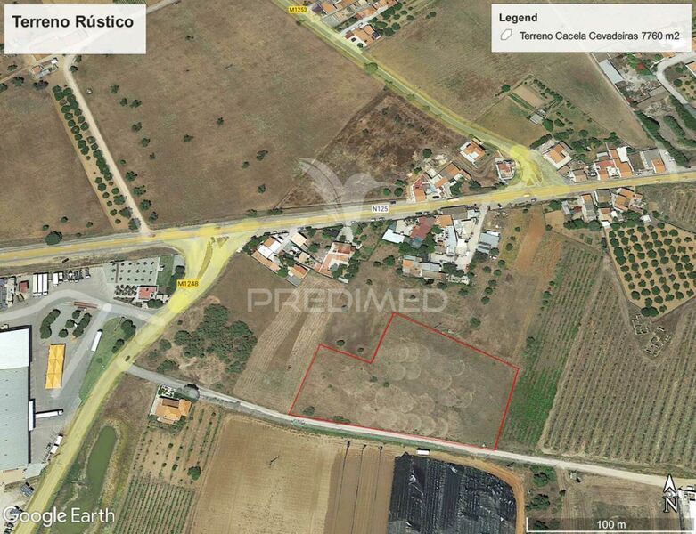 Terreno Rústico com 7760m2 Vila Nova de Cacela Vila Real de Santo António - água, regadio