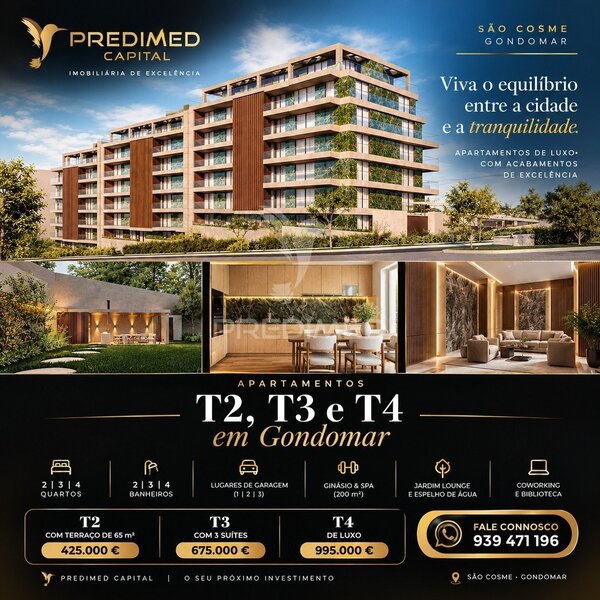 Luxury 3 Bedroom with 3 Suites Gondomar