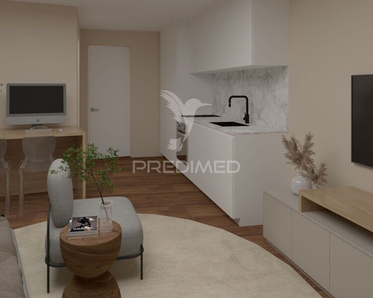 Apartment T0 Modern São Vicente Braga - thermal insulation, air conditioning, equipped