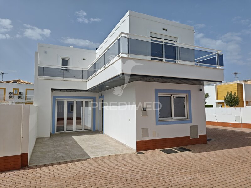 Moradia nova V1 Vila Nova de Cacela Vila Real de Santo António - piscina, condomínio privado, ar condicionado, varandas, vista mar, bbq, sótão, painel solar
