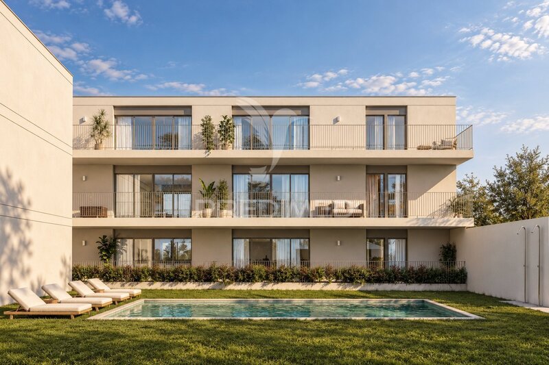 Fantástico apartamento T1+1 junto à praia de Apúlia, Esposende - condomínio fechado com piscina