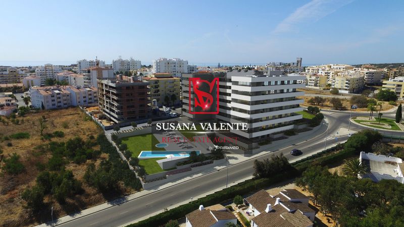 Apartment nouvel sea view T3 Santa Maria Lagos - parking lot, sauna, green areas, swimming pool, sea view, balcony, balconies, thermal insulation