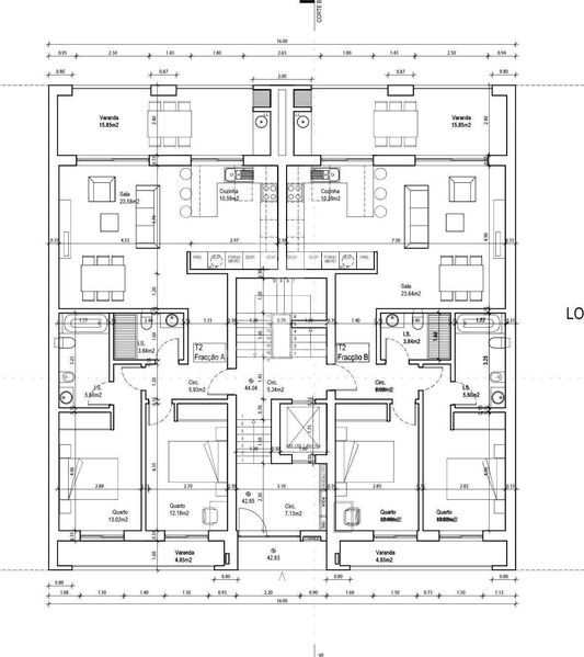 Apartment T3 Duplex rakenteilla Corroios Seixal - ilmastointi, kaksinkertaiset ikkunat, parveke