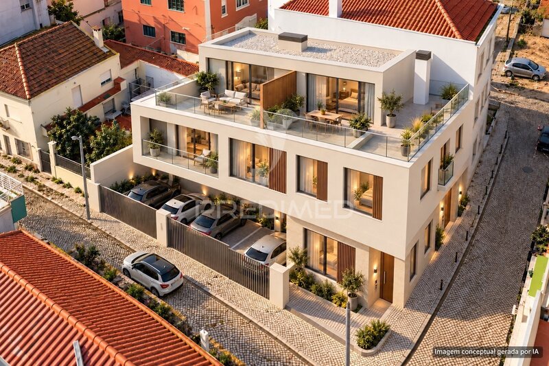 Terreno Urbano con proyecto aprobado Costa da Caparica Almada - buenos accesos