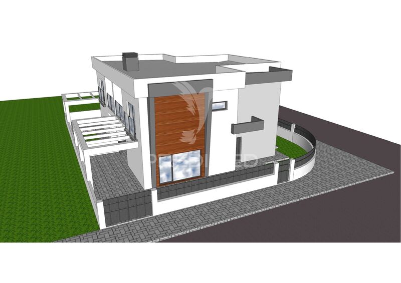 House V4 Semidetached Fernão Ferro Seixal - solar panels, air conditioning, balcony, balconies