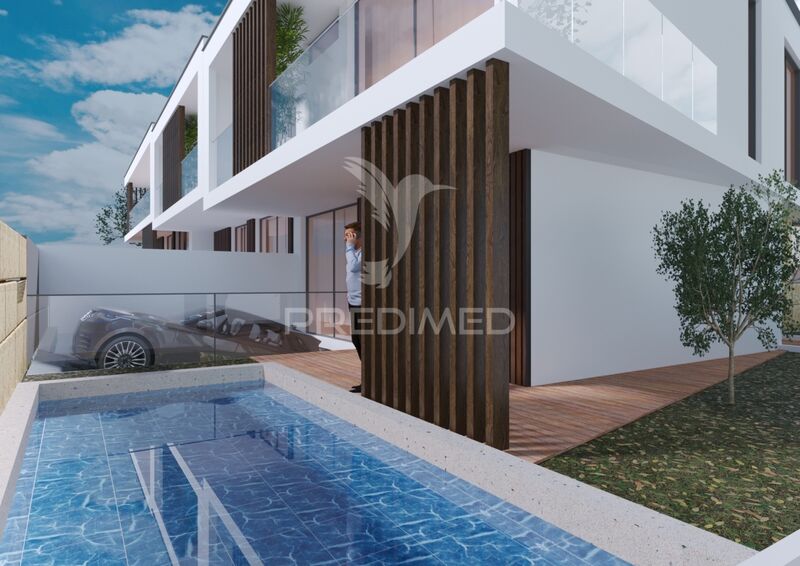 House V3 Labruge Vila do Conde - tiled stove, balcony, air conditioning, barbecue, garage, solar panels, terraces, sea view, terrace, swimming pool, garden