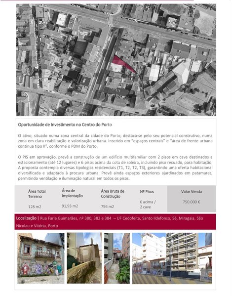 земля c 780m2 Paranhos Porto