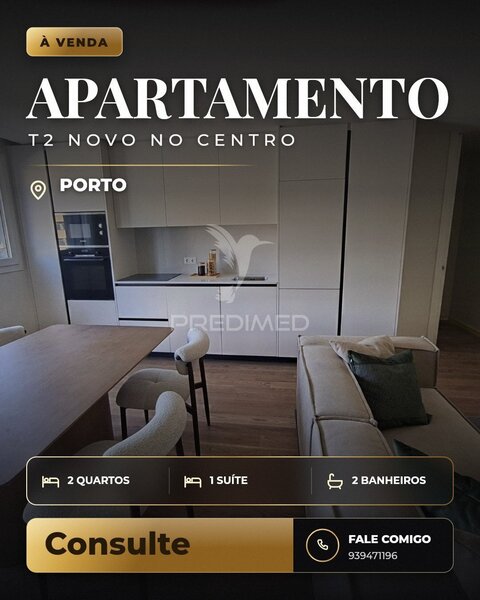 Fantastische nieuwe T2 in het centrum van Porto - Naast de Marquis en Santa Catarina
