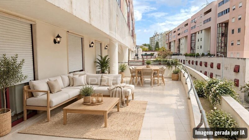 Apartamento T4 + 1 - Duplex com 174m2 com box para dois carros e dois grandes terraços