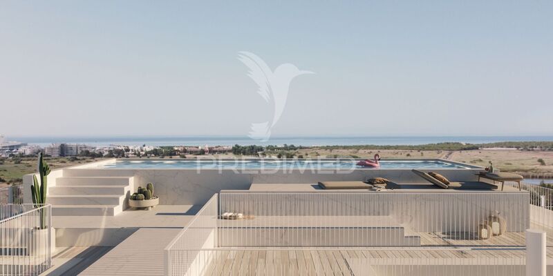 Apartment under construction T2 Quarteira Loulé - kitchen, alarm, gardens, swimming pool, tennis court, balcony, video surveillance, air conditioning
