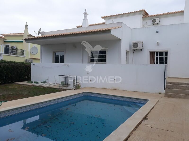 Moradia V5 Geminada Almancil Loulé - varanda, lareira, piscina, terraço