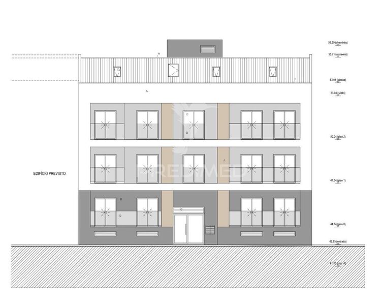 Apartamento T1 novo em construção Corroios Seixal - varandas