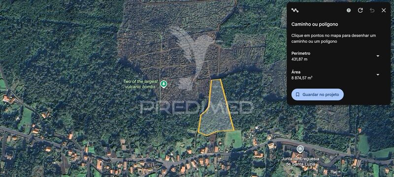 Land with 8874sqm Santa Luzia São Roque do Pico - electricity, nice location