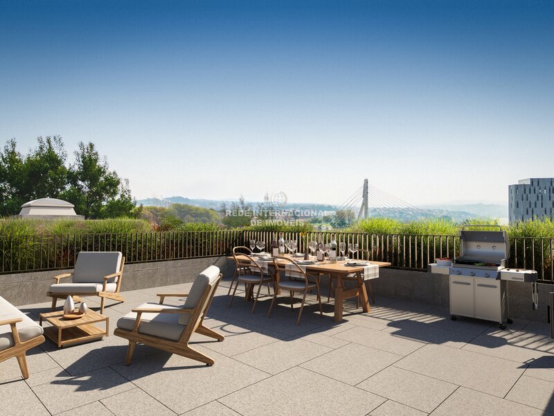 Kerrosasunto T1 Renovoitu Estádio do Dragão Campanhã Porto - pihat, terassit, parvekkeet