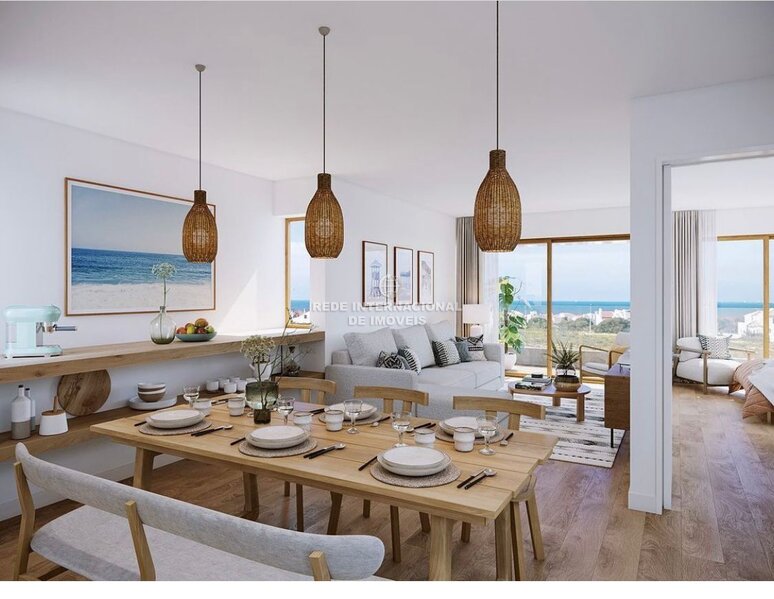 Apartamento com vista mar T2 Porto Covo Sines - piscina, cozinha equipada, varanda, terraço, vista mar