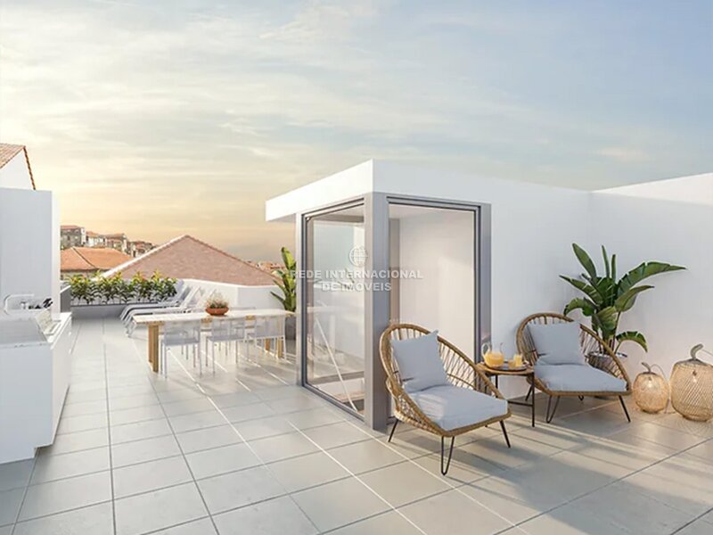 Apartamento Duplex T1 Jardim do Morro Vila Nova de Gaia - jardim, varandas, garagem, terraço