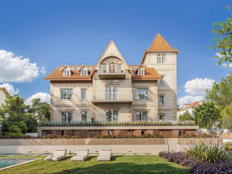 Apartamento com vista mar T4 Estoril Cascais - piscina, jardim, ténis, vista mar, garagem