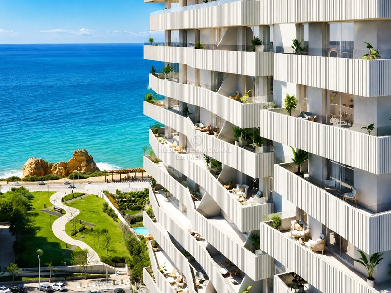 Apartment Modern 1 bedrooms Praia da Rocha Portimão - gardens, swimming pool, equipped, video surveillance, gated community, terraces