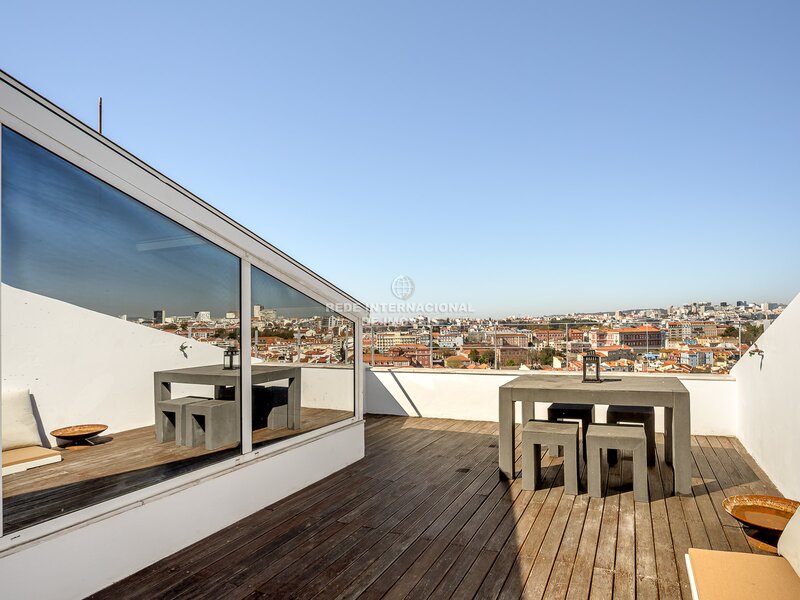 квартира T3+1 Graça (anjos) Arroios Lisboa - терраса