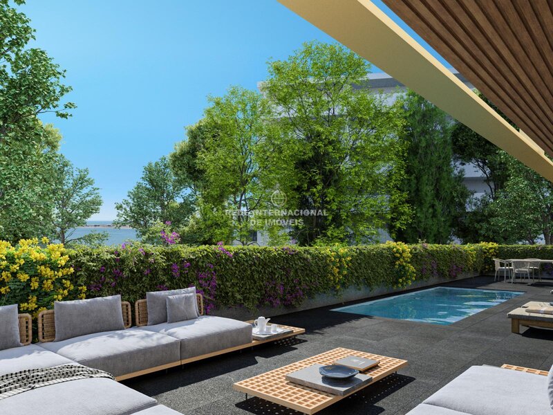 Apartamento T2 Quinta Marques Gomes Canidelo Vila Nova de Gaia - terraço, piscina