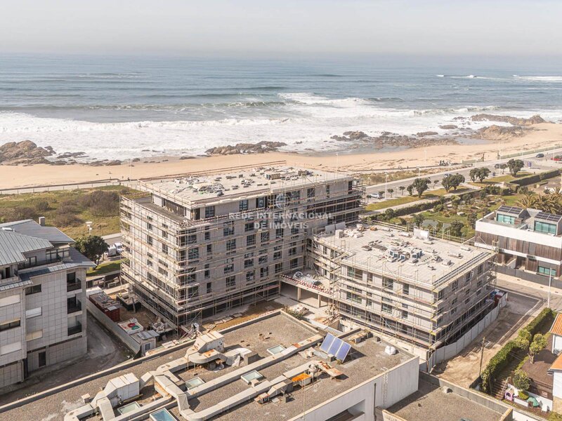 Апартаменты T1 Zona Balnear Vila do Conde - кондиционер, балконы, сады, парковочное место, звукоизоляция, гараж