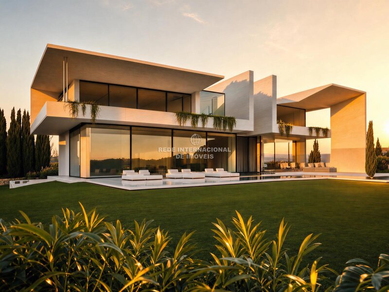 House 4 bedrooms Luxury Vilamoura Quarteira Loulé - swimming pool, heat insulation, air conditioning, underfloor heating, balconies, terraces, double glazing, garage