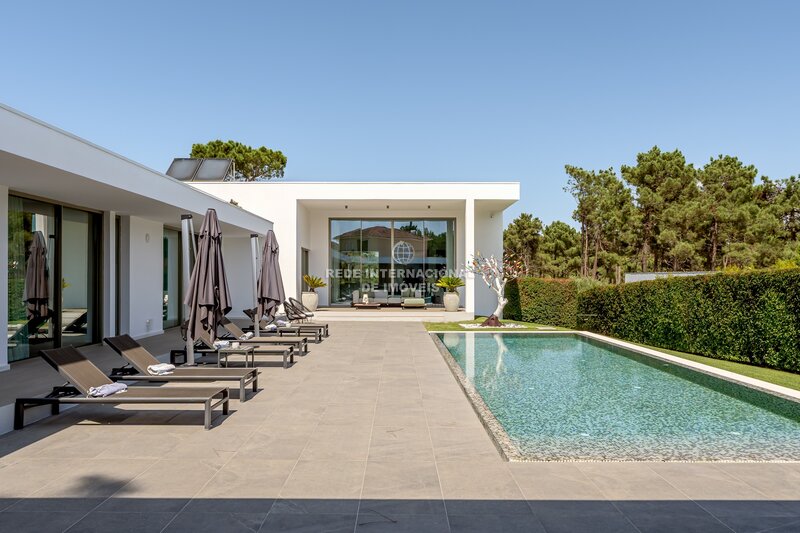 Casa V5 Herdade da Aroeira Almada - zonas verdes, garaje, piscina, suelo radiante, equipado, jardín, aire acondicionado, alarma