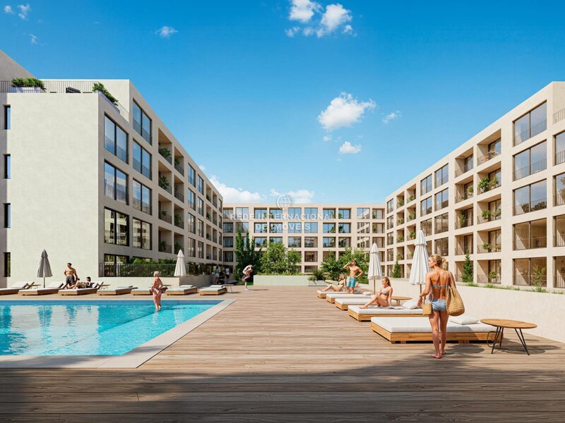 Apartamento T1 Gondomar - varandas, equipado, jardim, piscina, condomínio privado, terraços