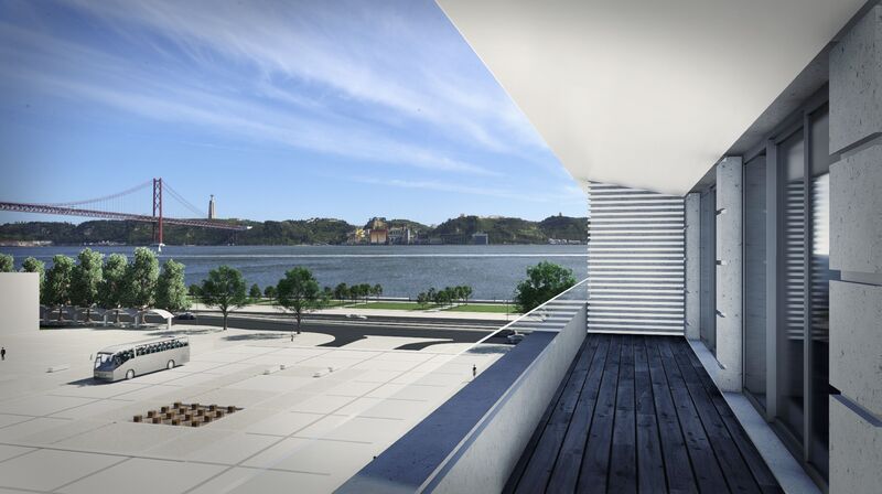 Apartment Luxury T1 Junqueira Santa Maria de Belém Lisboa - balcony, balconies, gardens, furnished, equipped