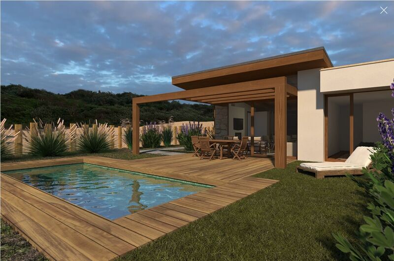Moradia nova V2 Praia D'el Rey Vau Óbidos - piscina, jardim