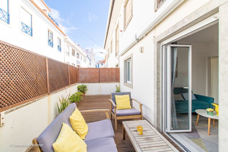 Apartamento em excelente estado T2 Centro Ericeira Mafra - jardim, varanda, terraço, cozinha equipada