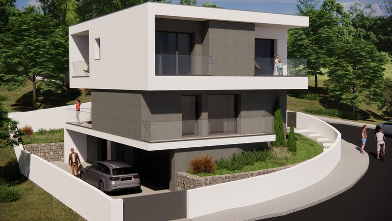Moradia V3 de luxo em urbanização Ericeira Mafra - varanda, ar condicionado, painéis solares, alarme, cozinha equipada, jardim