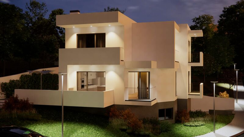 жилой дом V3 элитная в городе Ericeira Mafra - веранда, экипированная кухня, солнечные панели, система кондиционирования, сигнализация, сад