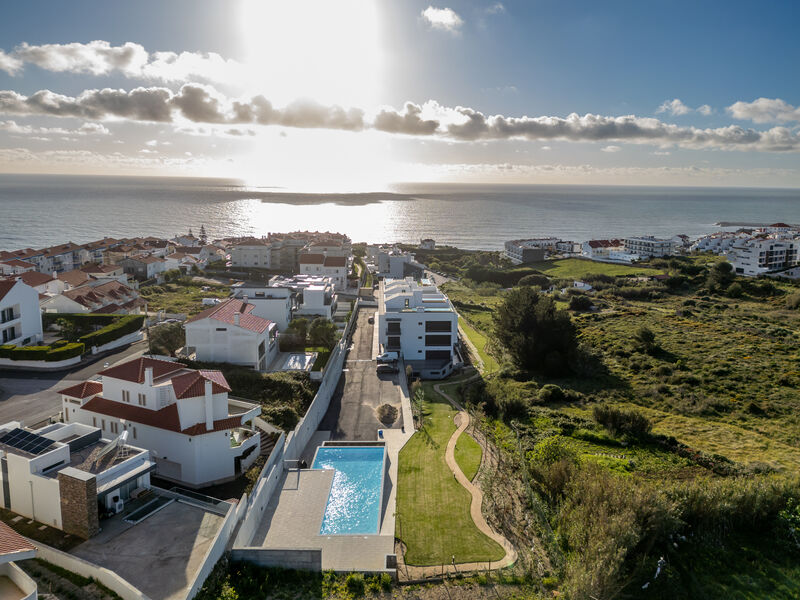 Apartment new sea view 3 bedrooms Ericeira Mafra - great view, terrace, balcony, gated community, solar panels, sea view, garden, garage, swimming pool, kitchen