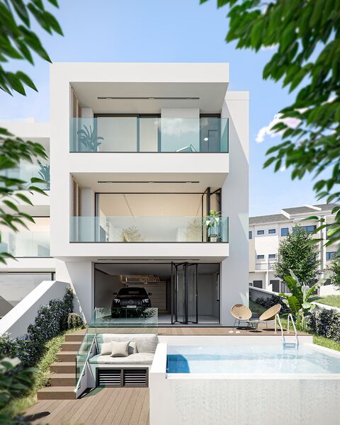 House in the center V3 Ericeira Mafra - sea view, swimming pool, attic, underfloor heating, garden, garage, terrace, air conditioning