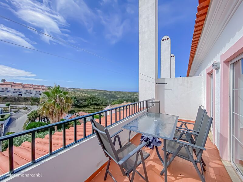 Apartment 2 bedrooms near the beach Ericeira Mafra - terrace, balcony, furnished, gated community, kitchen, green areas, sea view, swimming pool, garden, parking lot, attic, store room, barbecue, condominium