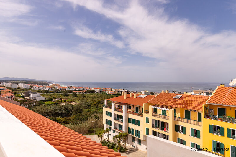 Apartment T3 Ericeira Mafra - sea view, swimming pool, terrace, air conditioning, parking lot, radiant floor, kitchen, garage, solar panels, barbecue, balcony