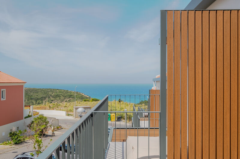 Apartment T3 Duplex sea view Ericeira Mafra - parking space, kitchen, radiant floor, terrace, balcony, air conditioning, sea view, balconies, garage