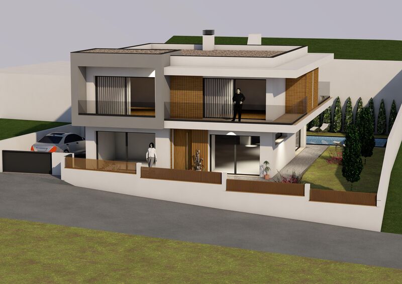 Moradia nova V4 Mafra - varandas, piscina, painéis solares, cozinha equipada, garagem, jardim