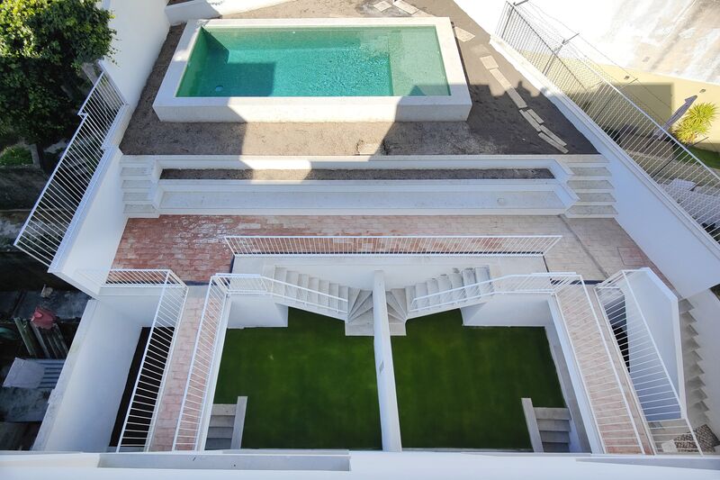 апартаменты новые T3 Algés de Cima Oeiras - терраса, бассейн, сад